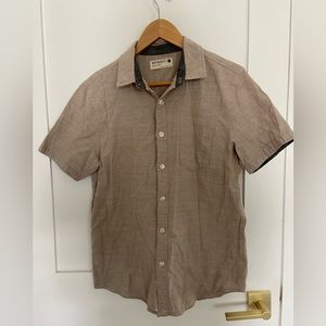 Retrofit button down shirt, khaki, small
